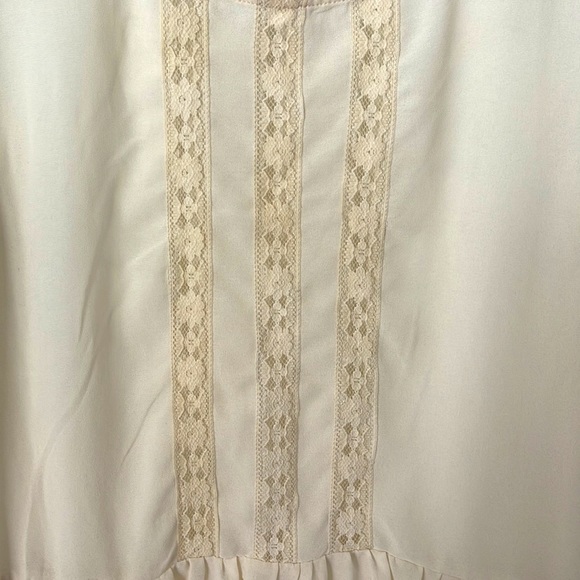 MONTEAU | Women’s Flowy Cream Top Size L - Picture 4 of 6